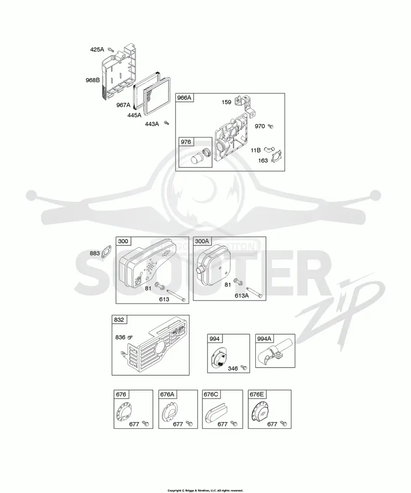 Air Cleaner, Exhaust System