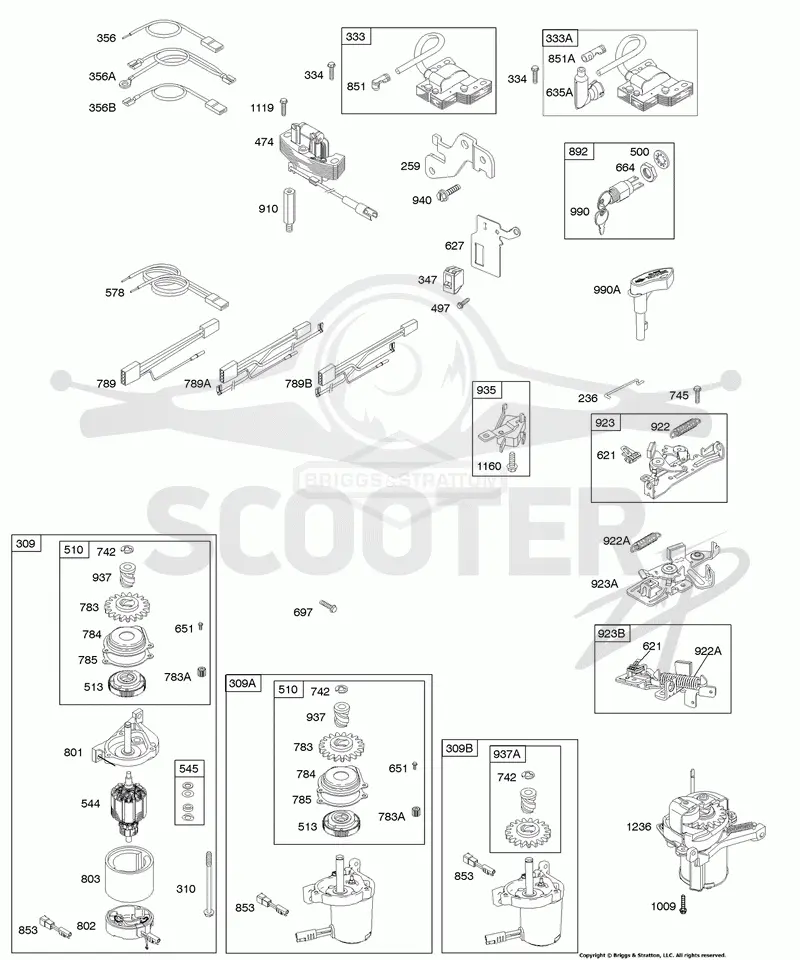 Alternator, Electric Starter, Electrical, Flywheel Brake, Ignition