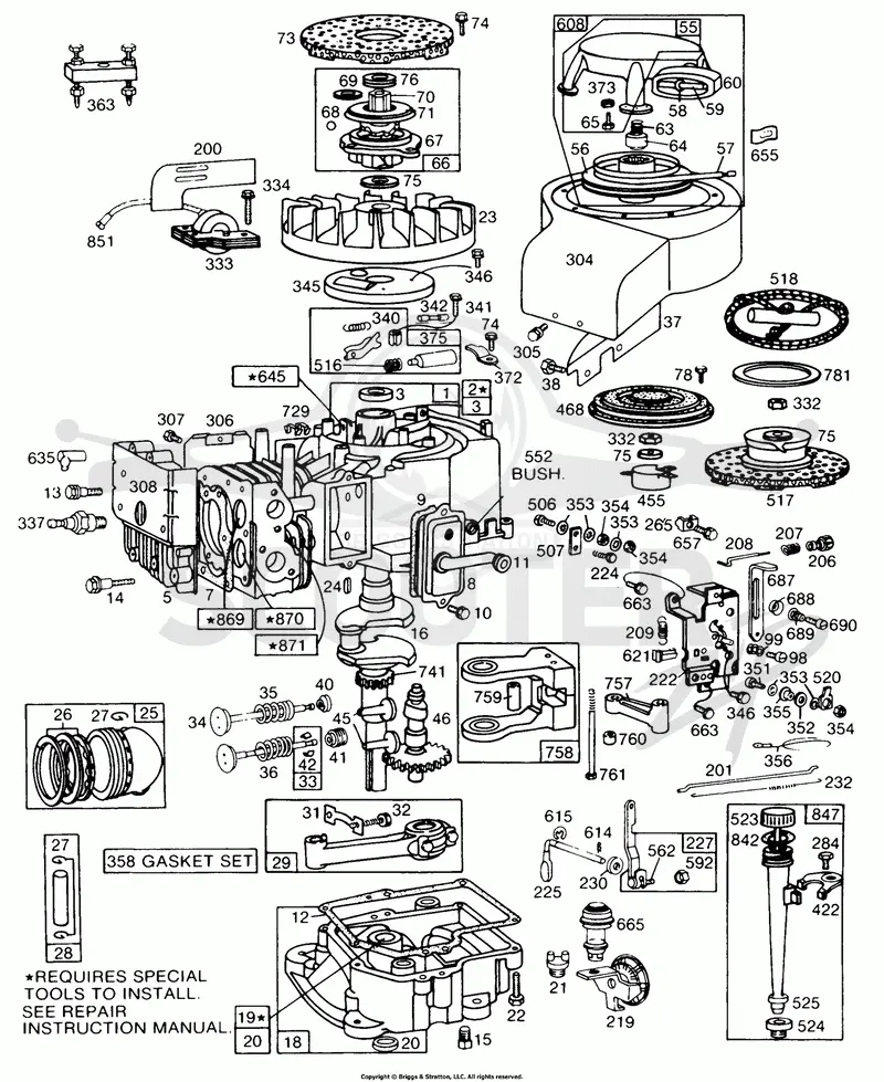 Cyl, Sump, Piston,Controls
