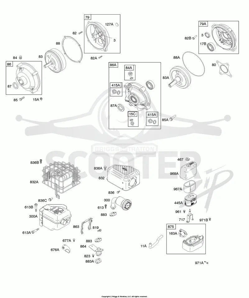 Air Cleaner, Exhaust System, Gear Reduction