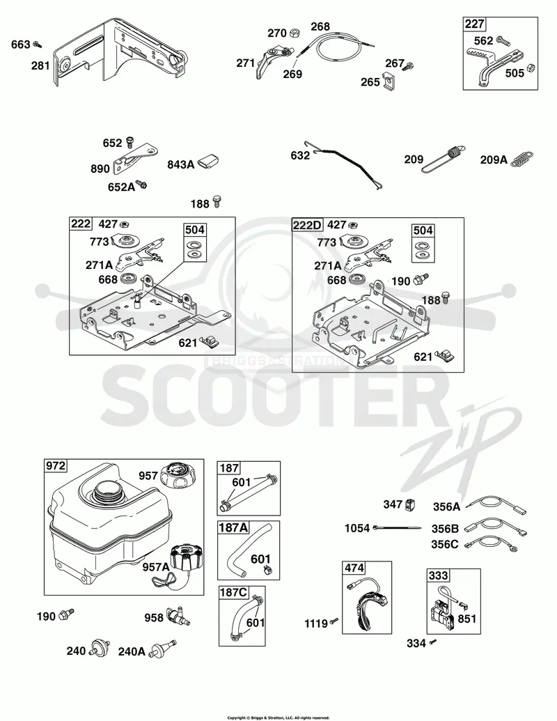 Controls, Fuel Supply, Governor Spring, Ignition