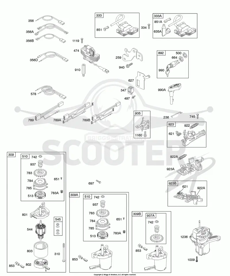 Alternator, Electric Starter, Electrical, Flywheel Brake, Ignition