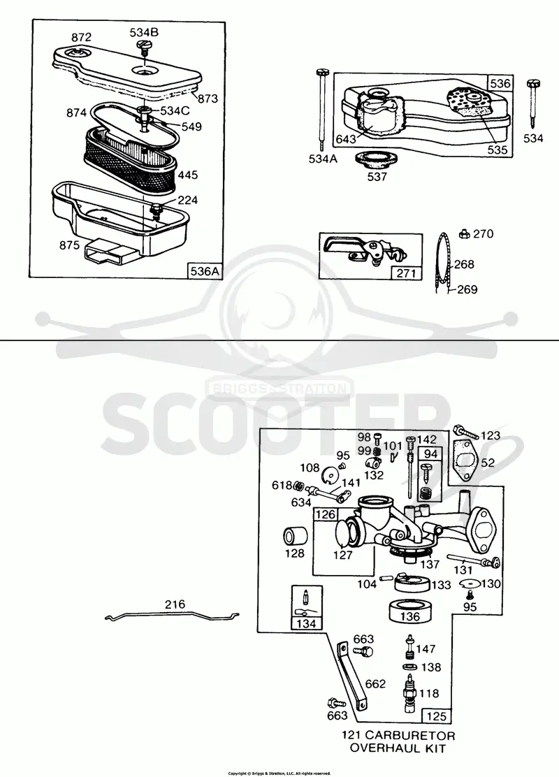 Carburetors,Air Cleaner Grps