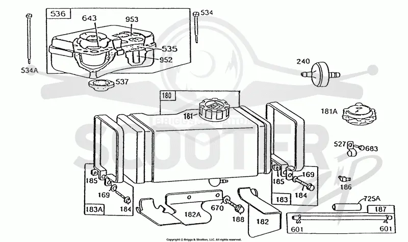 Fuel Tank Assy and A/C Grp