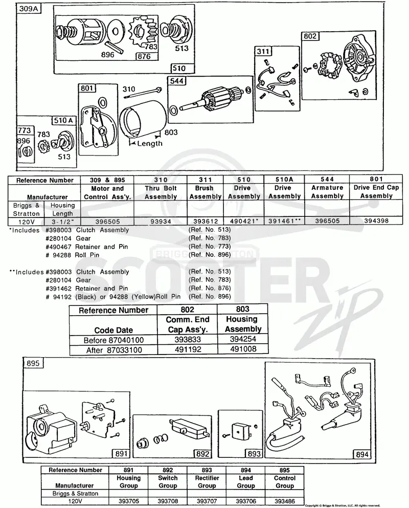 Electric Starter and Starter