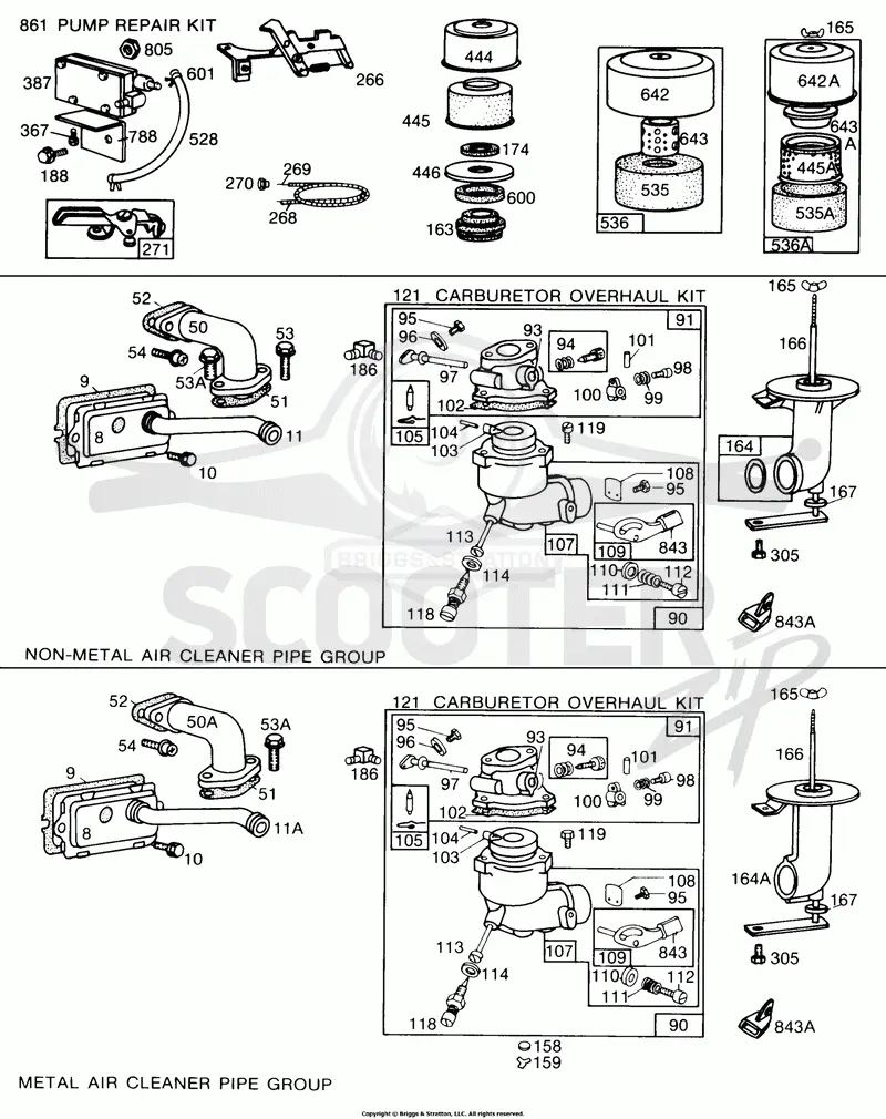 Carburetors,Air Cleaner Grps