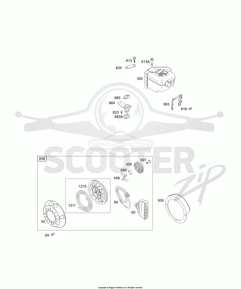 Electrical, Muffler Groups, Rewind Group