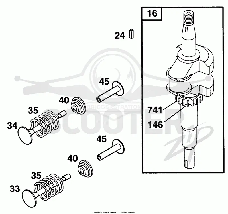 Piston Grp, Crankshaft, Cam