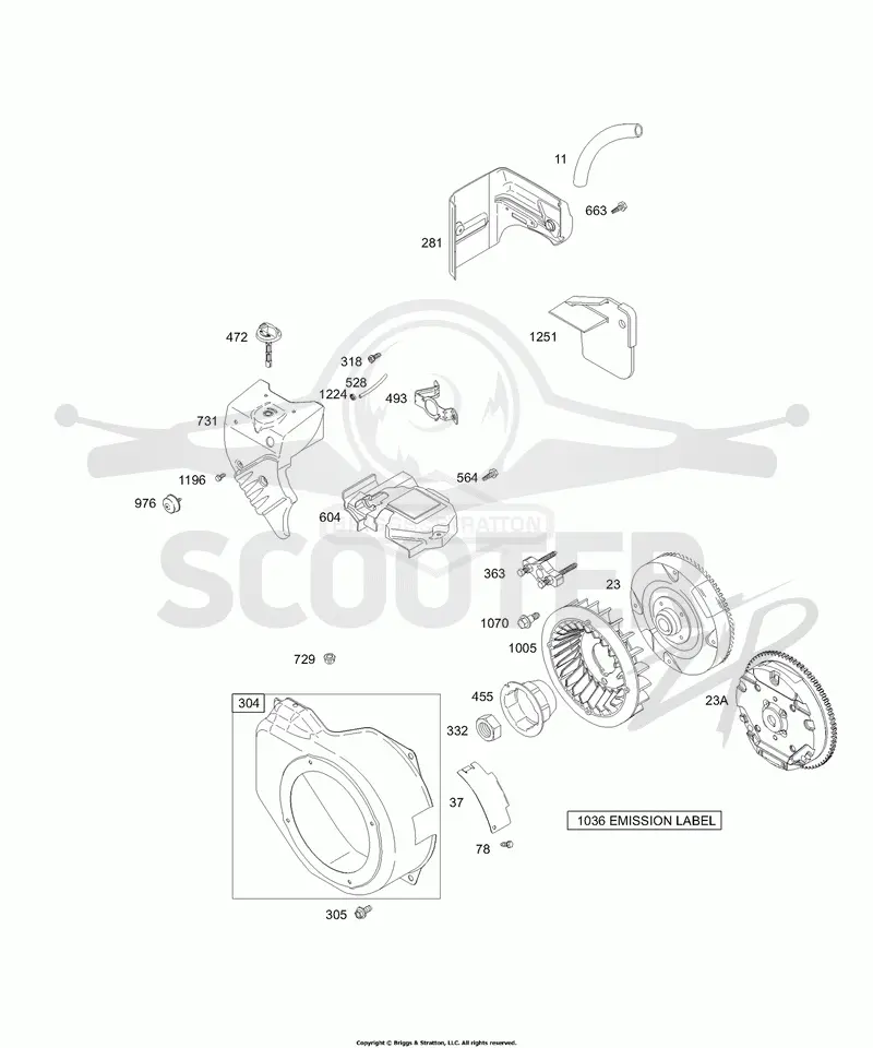 Blower Housing/Shrouds, Flywheel Group