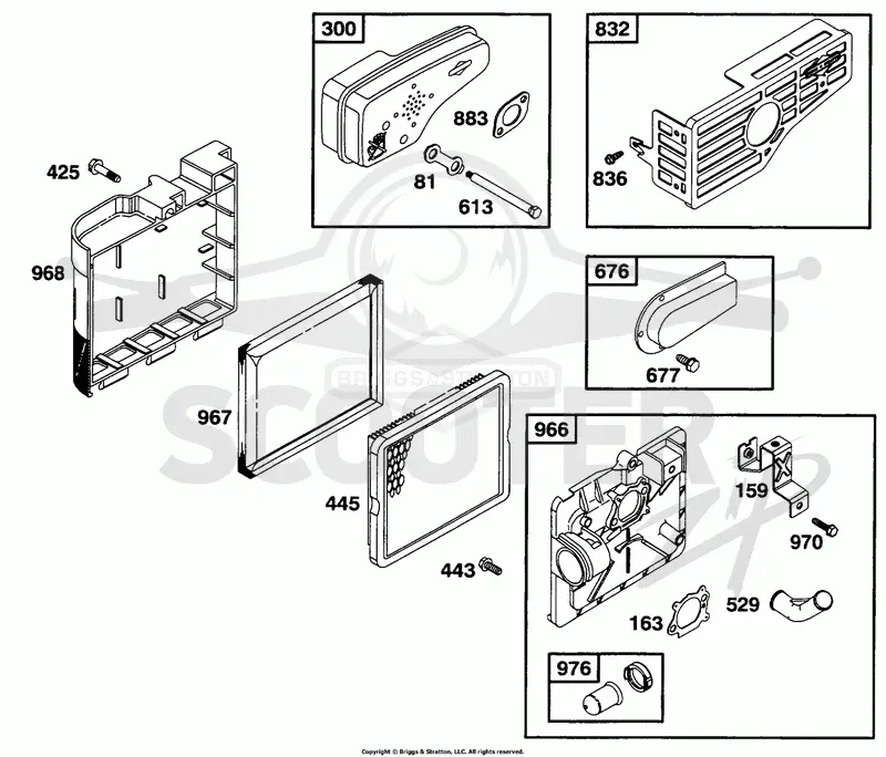 Air Cleaner Grp, Muffler Grp