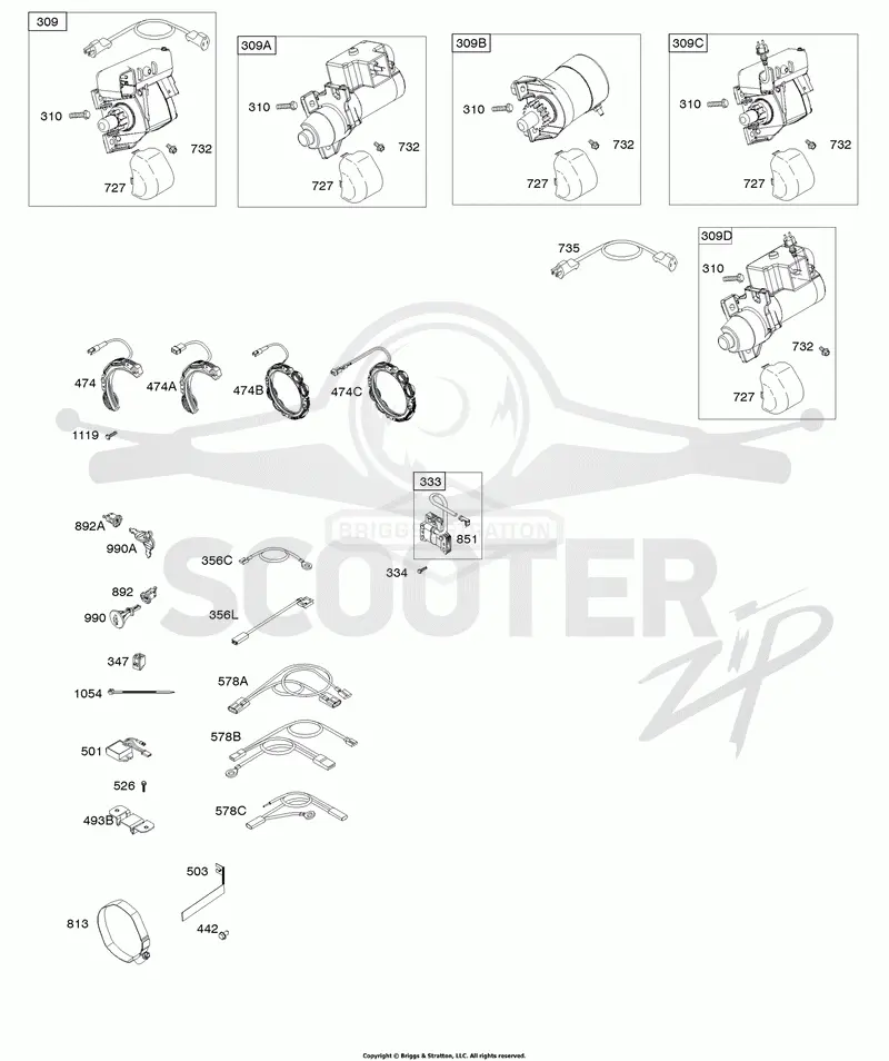Electric Starter, Ignition
