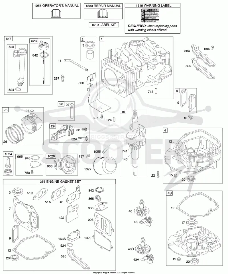 Camshaft, Crankshaft, Cylinder, Engine Sump, Lubrication, Piston Group