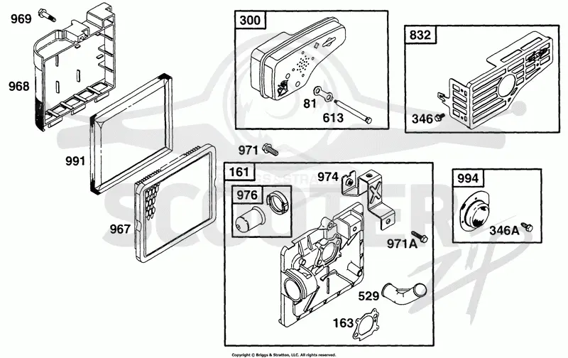 Air Cleaner Grp, Muffler Grp