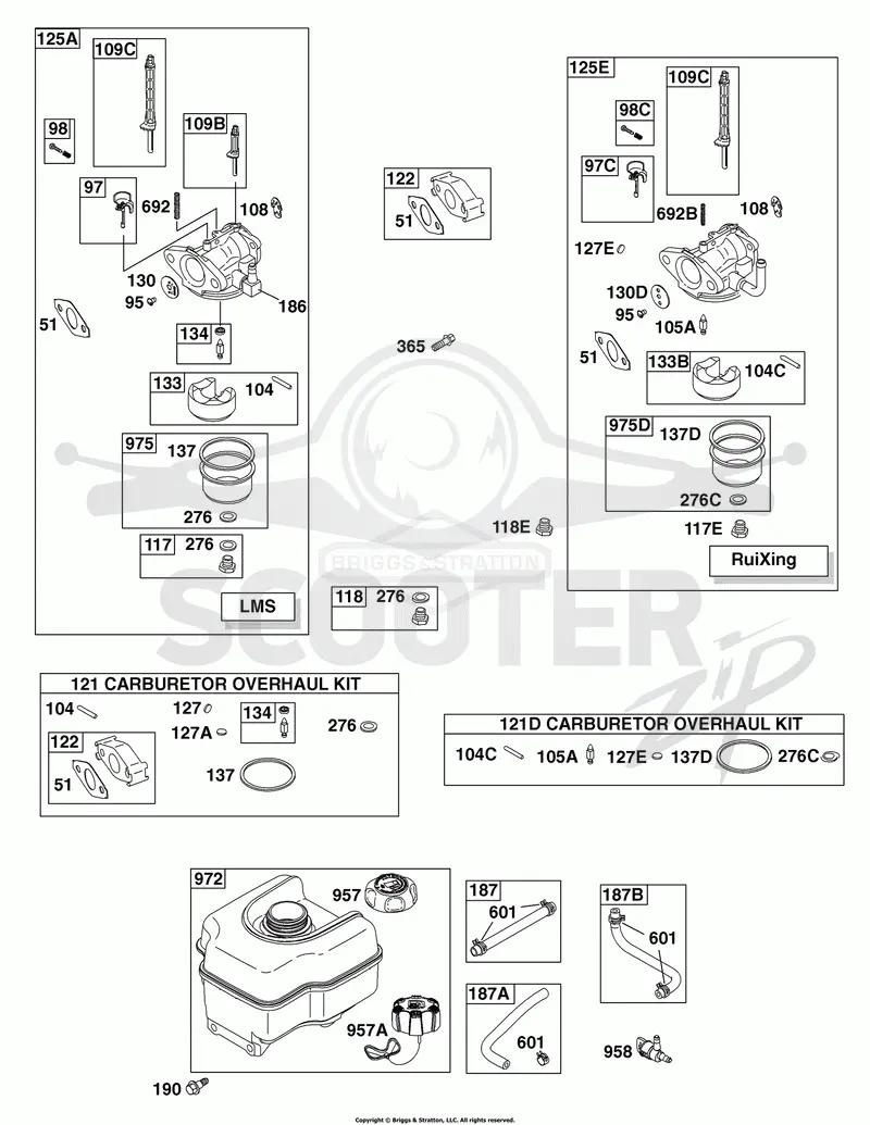 Carburetor, Fuel Supply