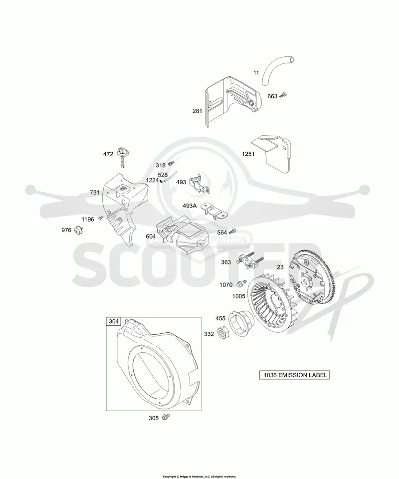 Blower Housing/Shrouds, Flywheel Group