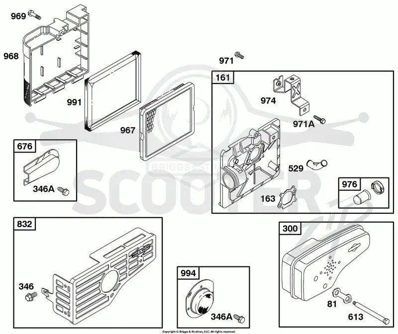 Air Cleaner Grp, Muffler Grp