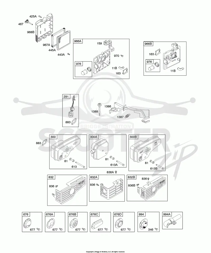 Air Cleaner, Exhaust System