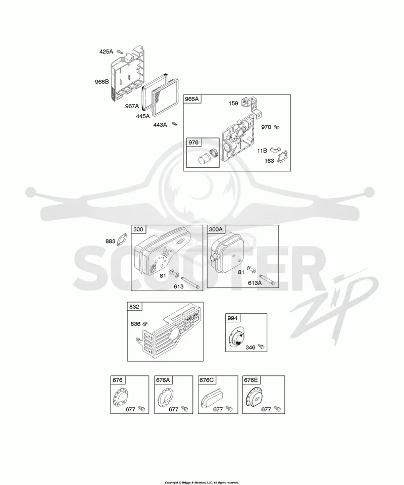 Air Cleaner, Muffler