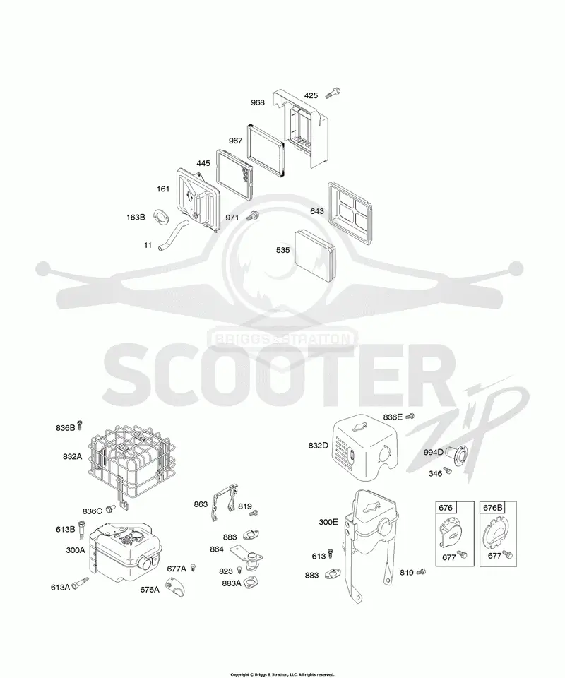 Air Cleaner, Exhaust System