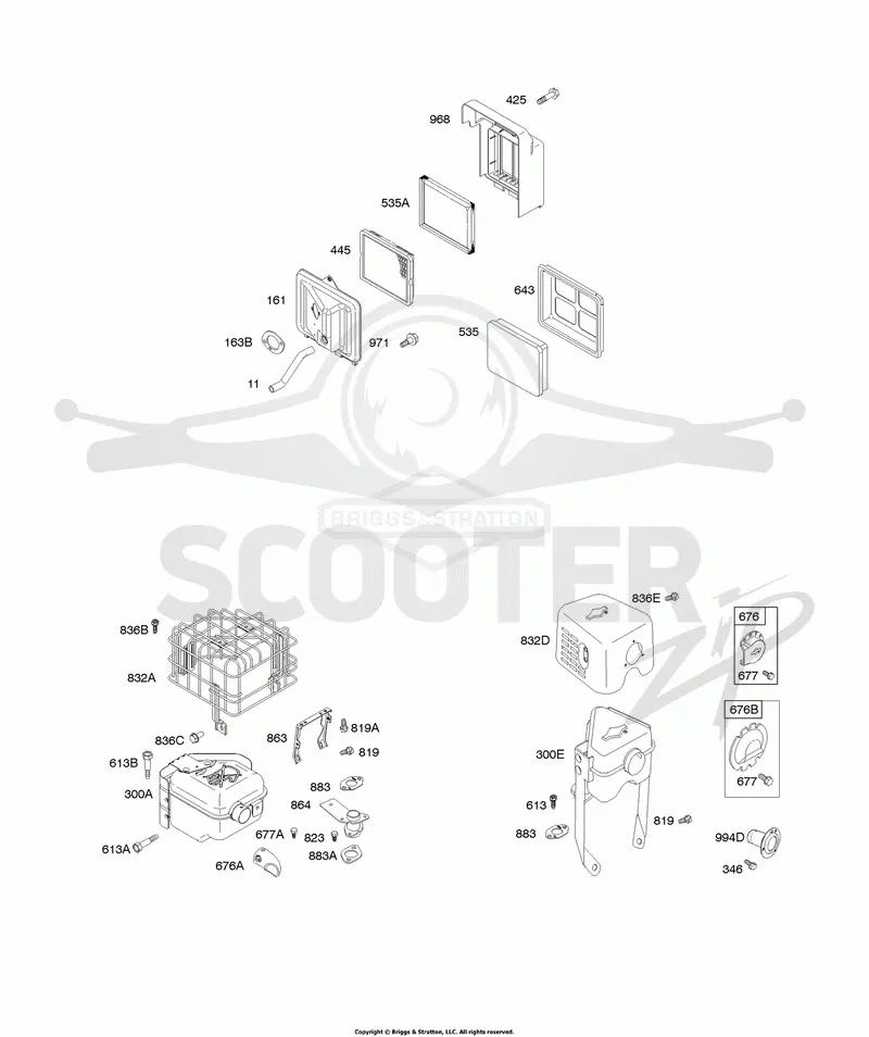 Air Cleaner, Exhaust System