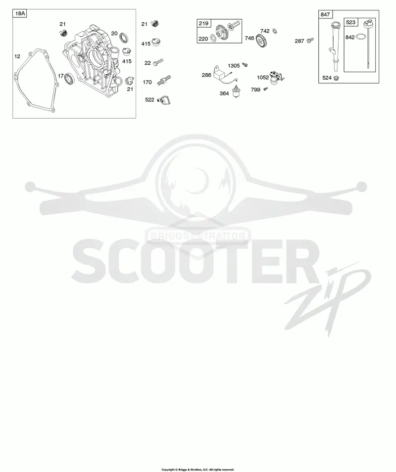 Crankcase Cover, Lubrication