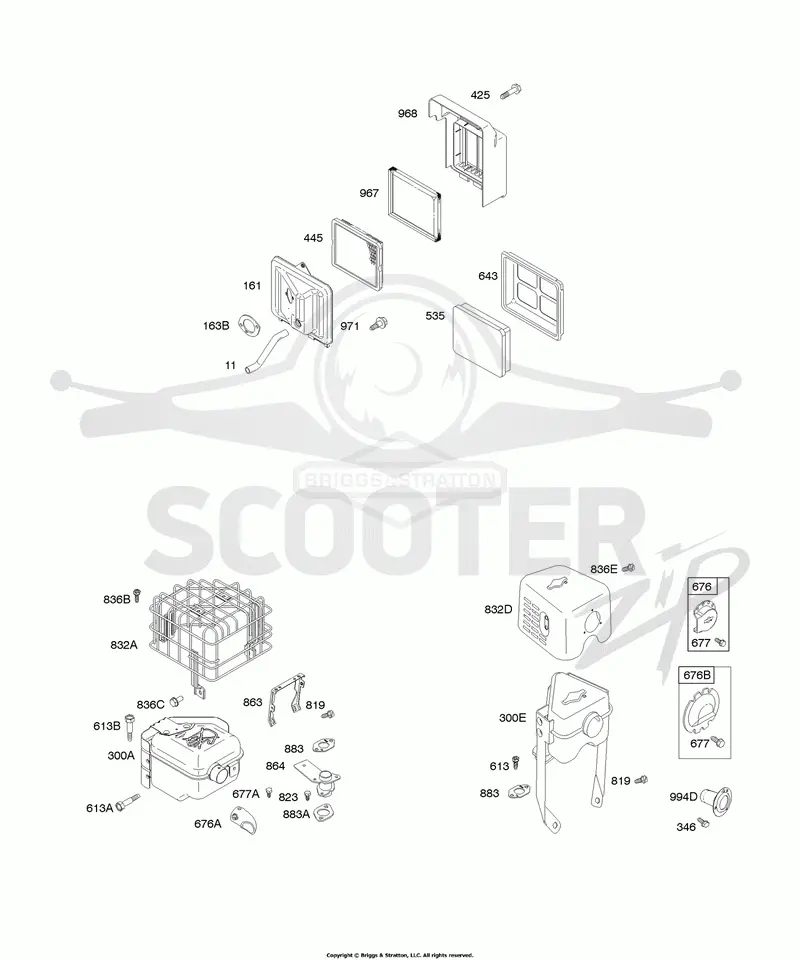 Air Cleaner, Exhaust System