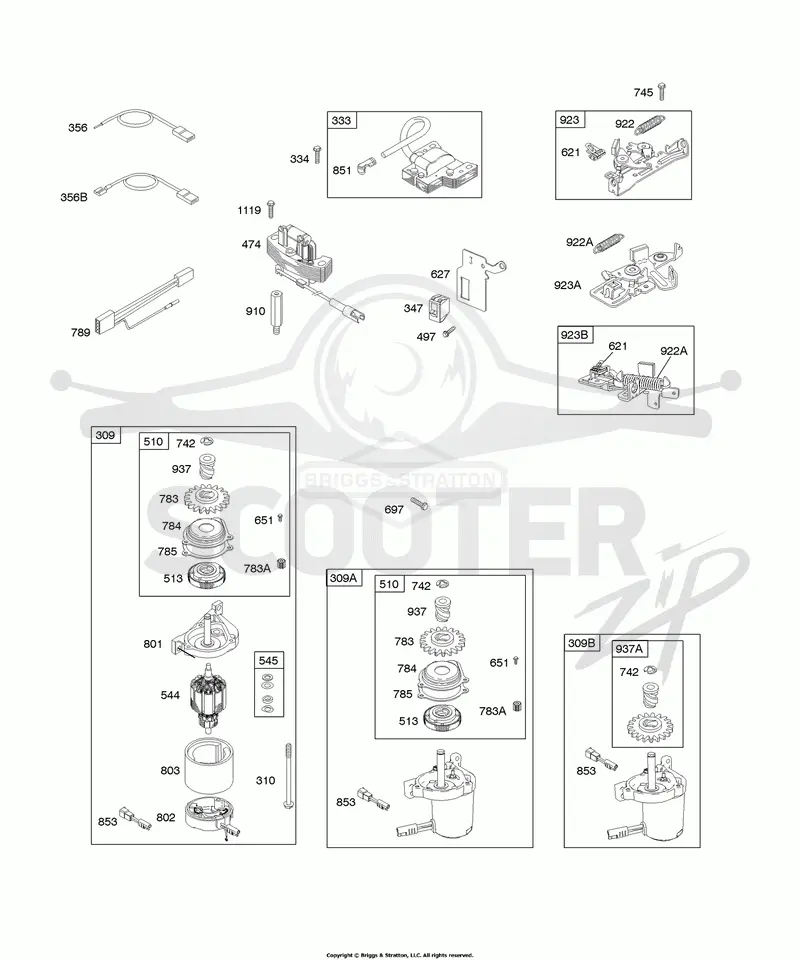 Alternator, Electric Starter, Electrical, Flywheel Brake, Ignition