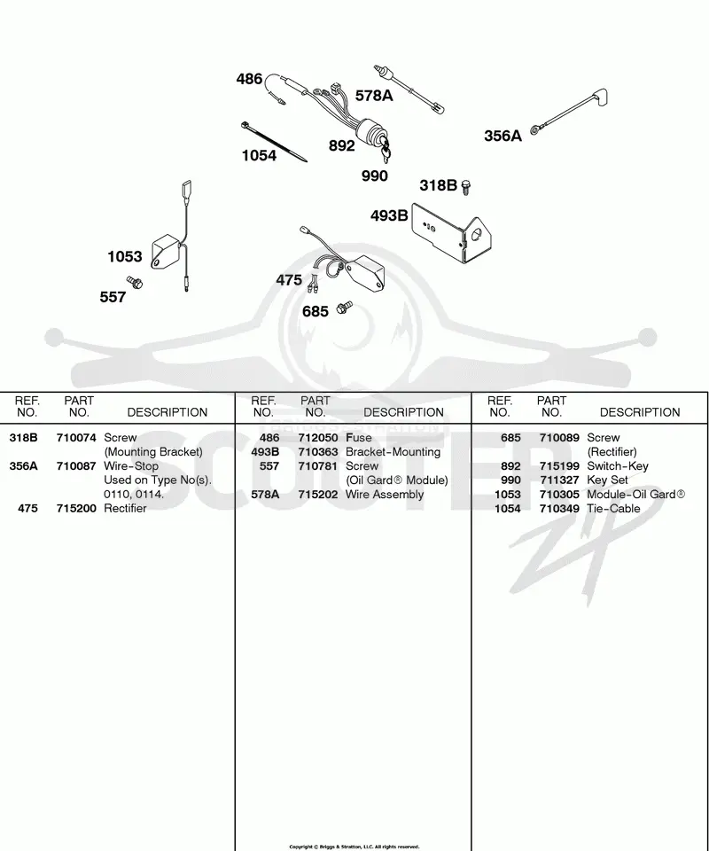 IGNITION, OIL SENSOR GROUP