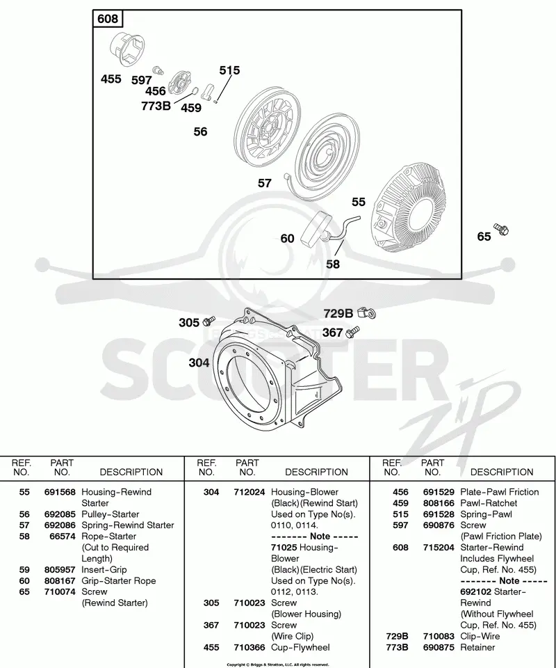 BLOWER HOUSING, REWIND STARTER