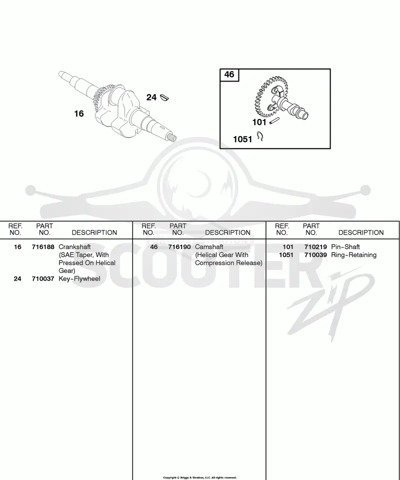 CAMSHAFT, CRANKSHAFT