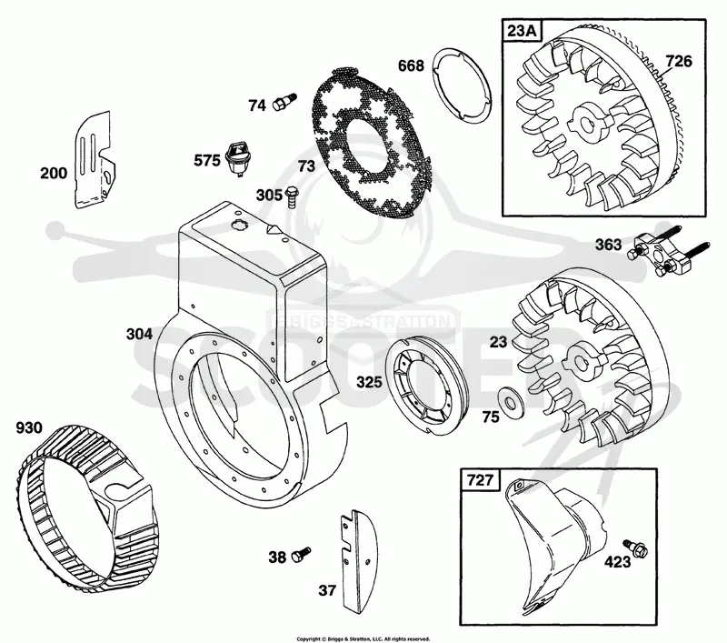 Blower Hsg, Flywheel