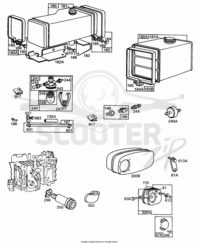 Fuel Tank Assy,Mufflers