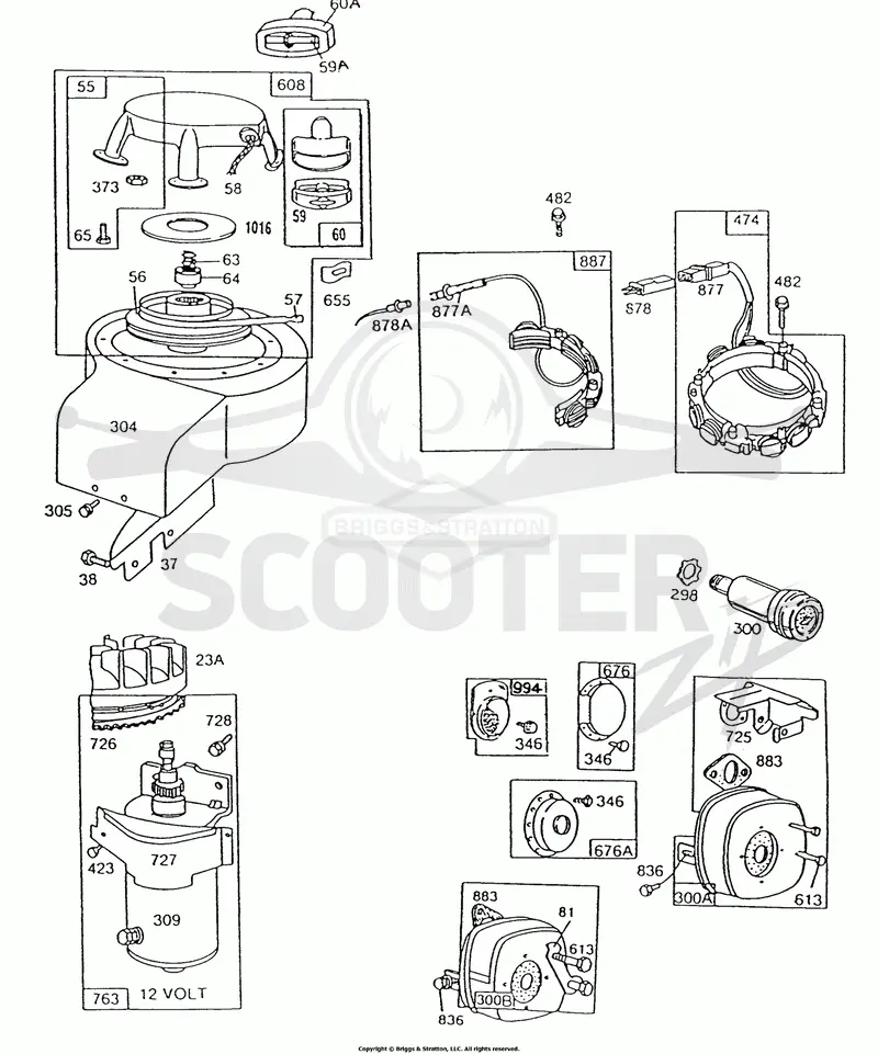 Blower Hsg,Rewind,Muffler