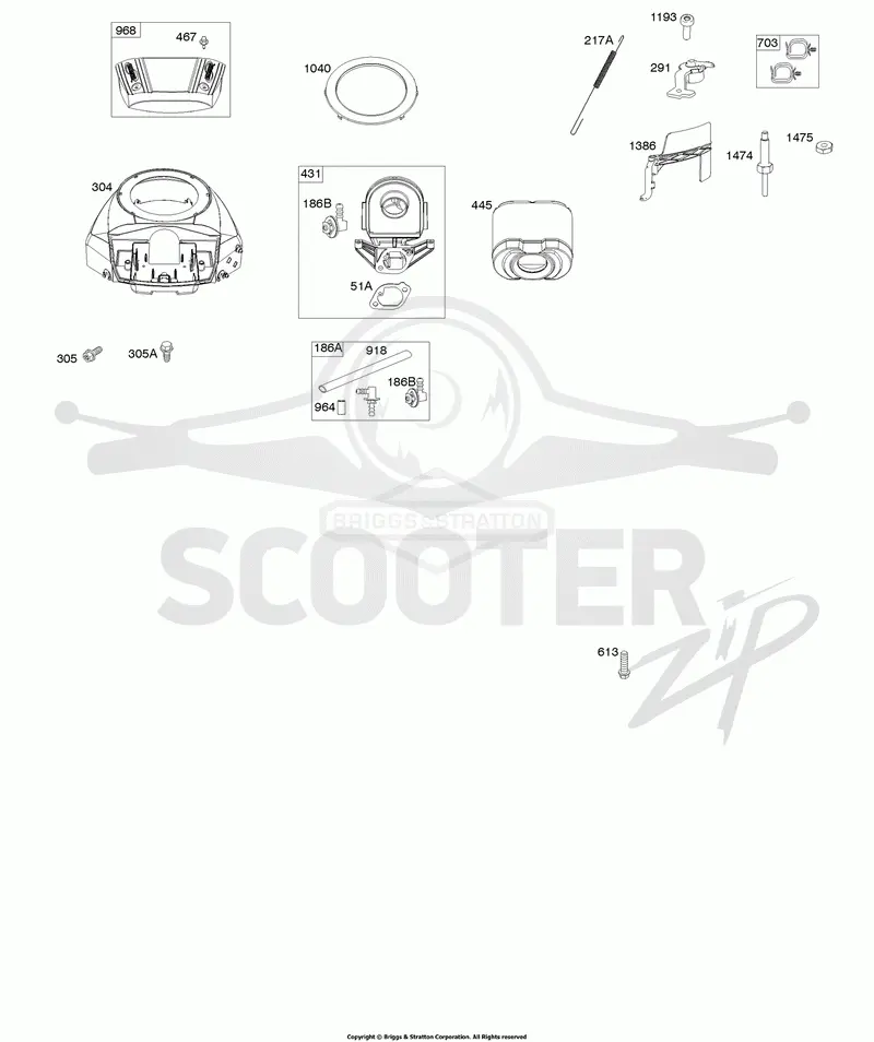 Blower Housing, Air Cleaner, Ready Start