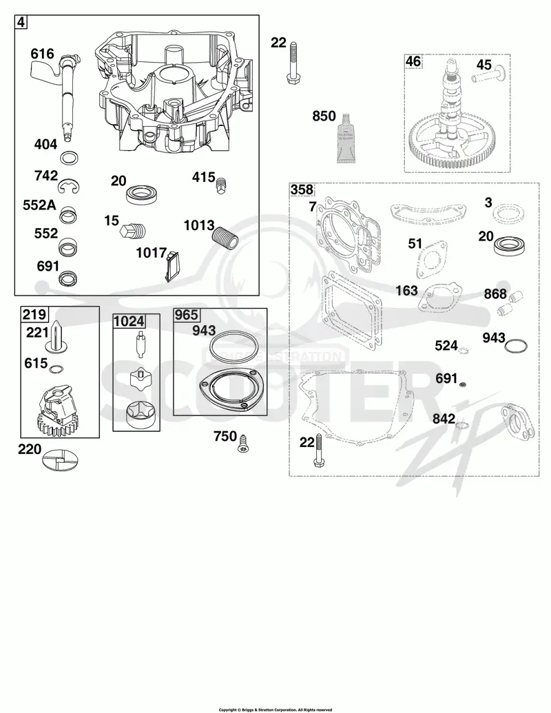 Crankcase Cover/Sump Group