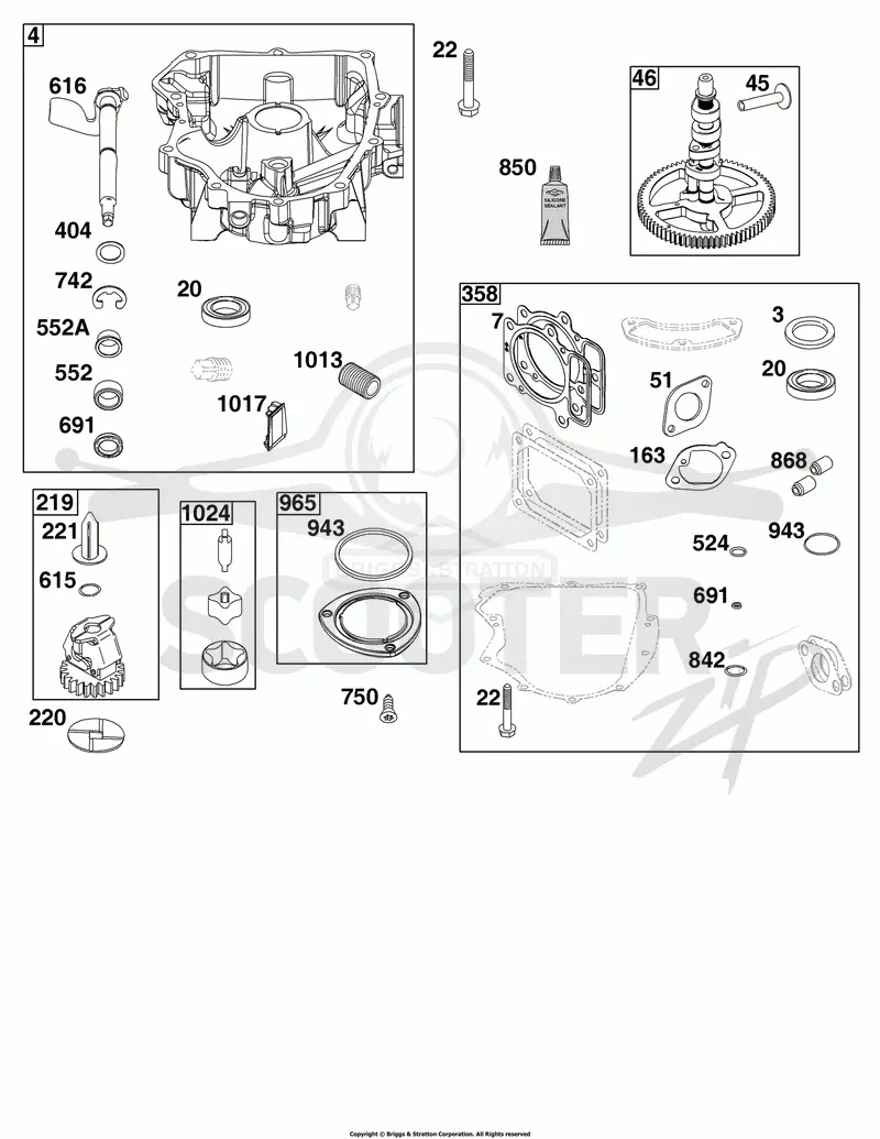 Crankcase Cover/Sump Group