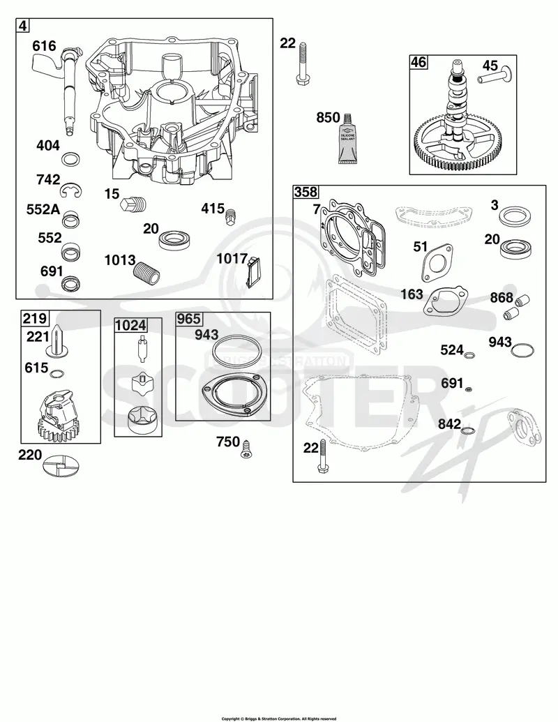 Crankcase Cover/Sump Group
