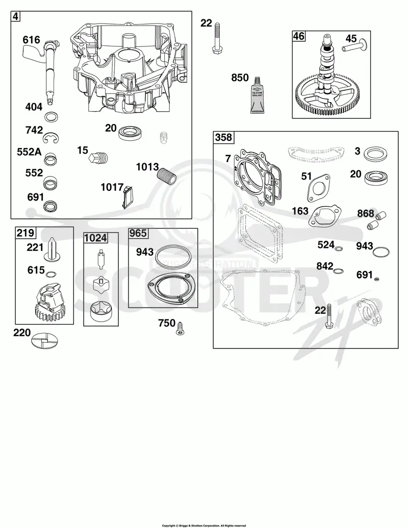 Crankcase Cover/Sump Group