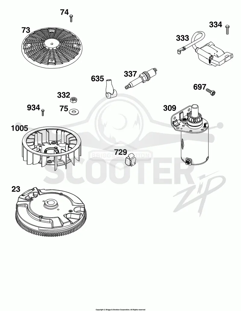 Flywheel, Ignition, and Starter Group