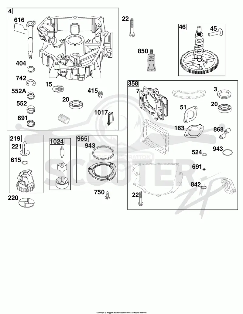 Crankcase Cover/Sump Group