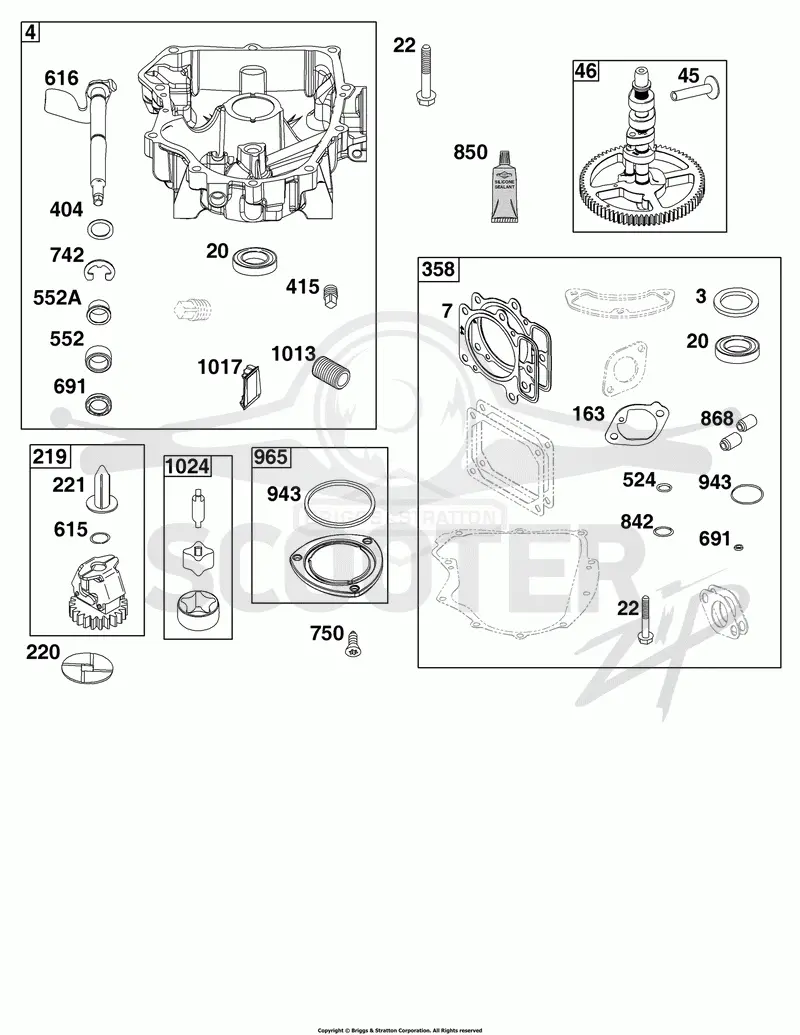 Crankcase Cover/Sump Group