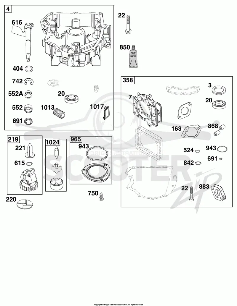 Crankcase Cover/Sump Group