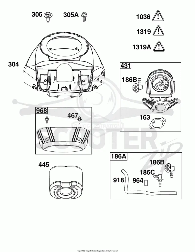 Blower Housing and Air Cleaner Group