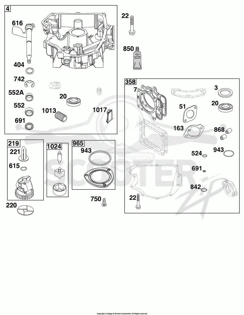 Crankcase Cover/Sump Group