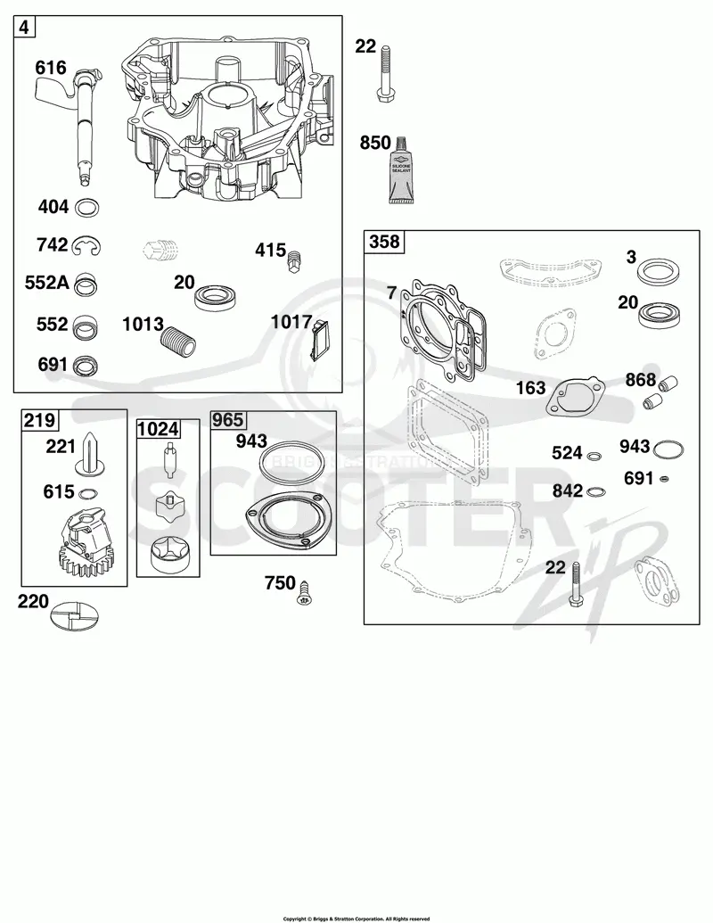 Crankcase Cover/Sump Group