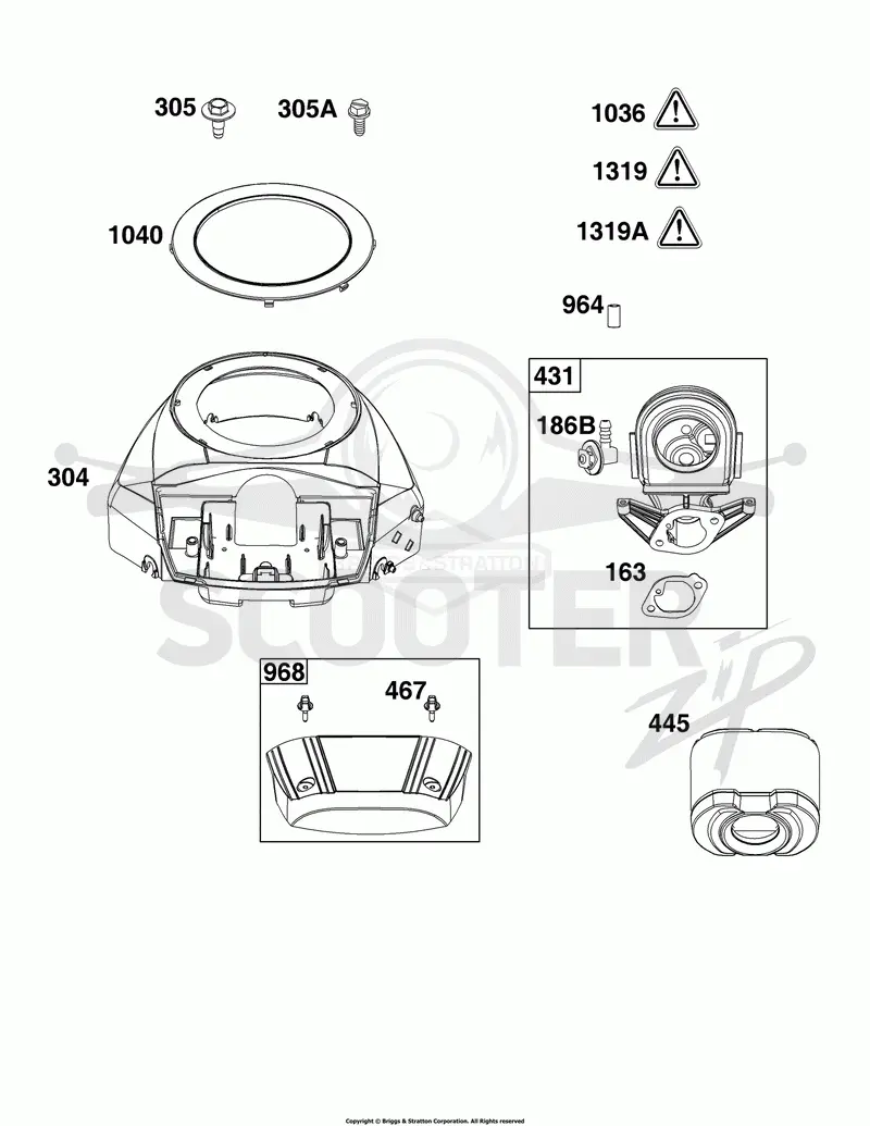 Blower Housing and Air Cleaner Group