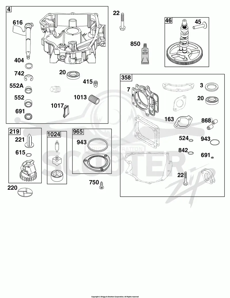 Crankcase Cover/Sump Group
