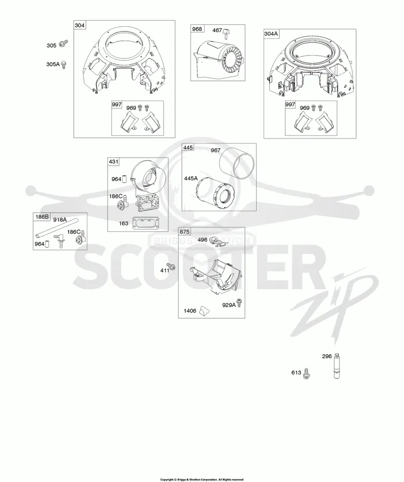 Blower Housing, Air Cleaner