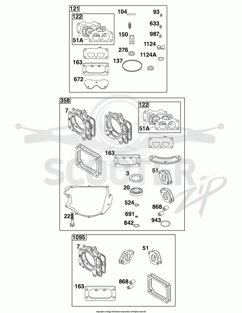Engine/Valve Gasket Set, Carburetor Overhaul Kit