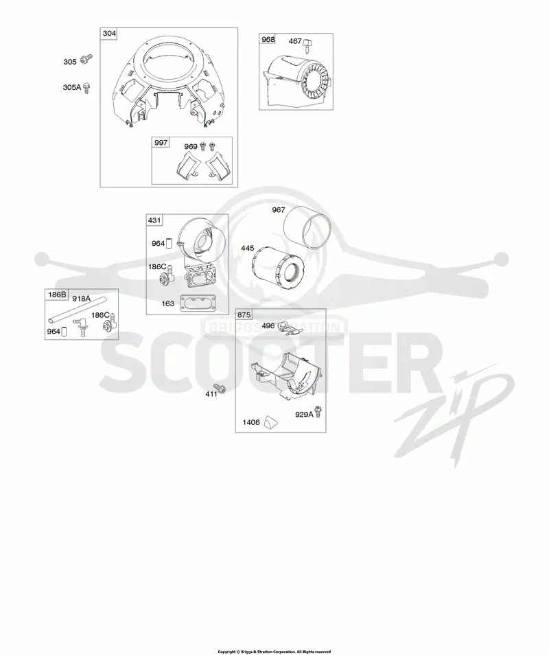 Blower Housing, Air Cleaner